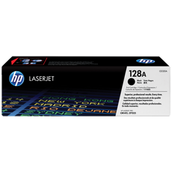 HP 128A Black Original LaserJet Toner Cartridge (CE320A)